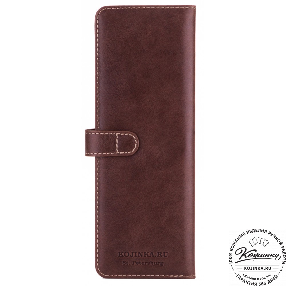 Кожаная визитница Токио (коричневая)