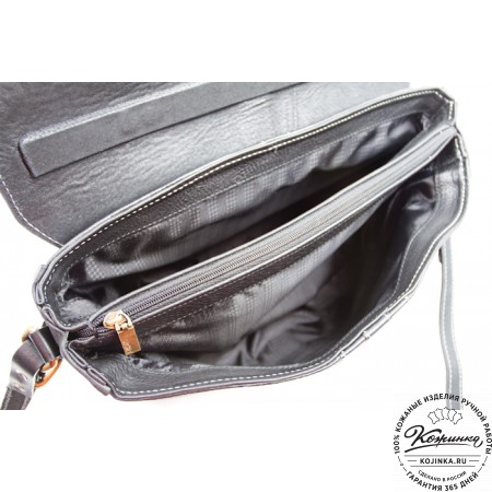 Кожаный портфель "Лайт" (чёрный)