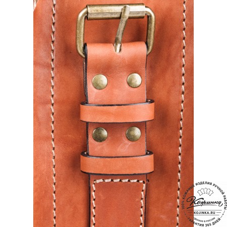 Кожаный портфель "Француз" (тёмно рыжий)