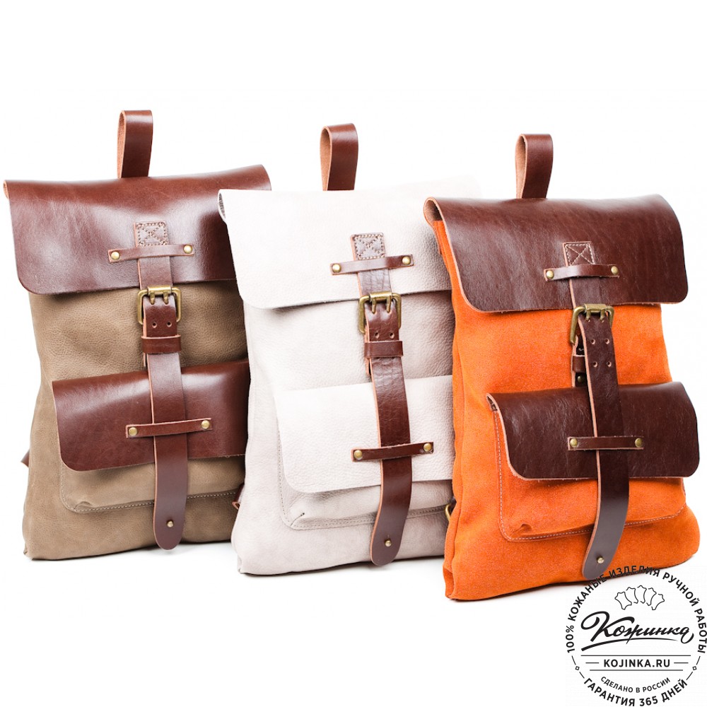 Кожаный рюкзак "Gray" (темно-коричневый)