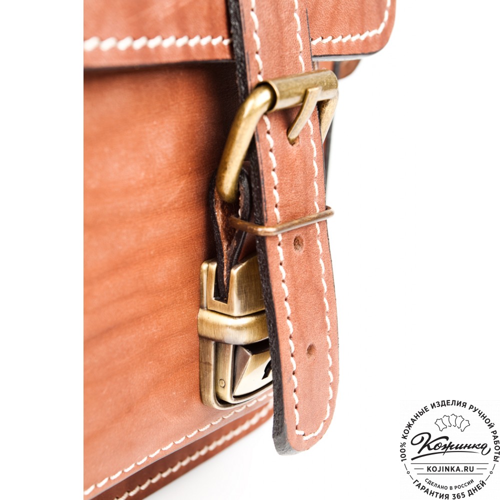 Кожаный портфель "Трансформер" (рыжий)