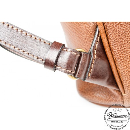 Женский кожаный рюкзак "Гейша" (коричневый)