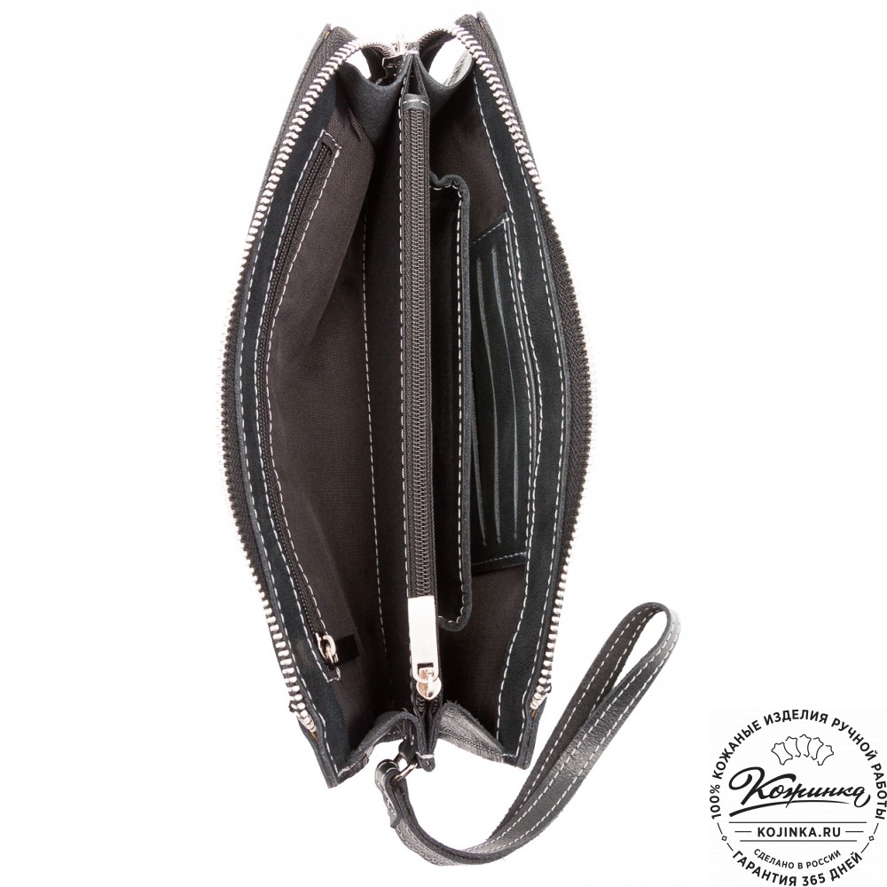 Кожаный клатч  Москва (черный)