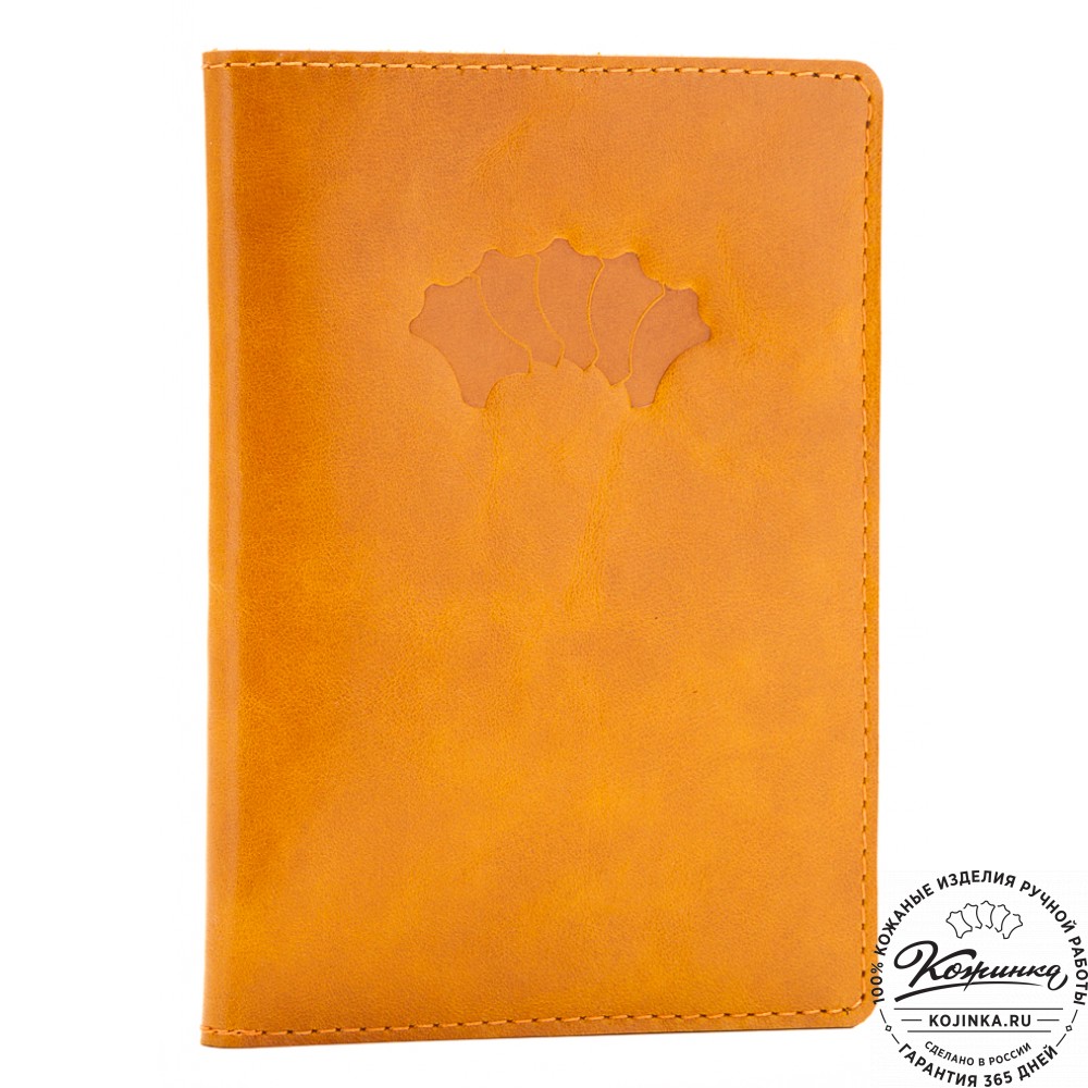 Кожаный бумажник водителя Турин (желтый)